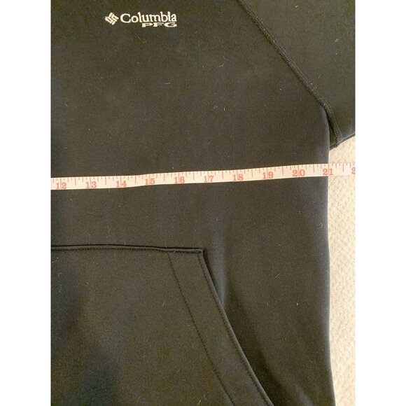 Columbia Performance Fishing Gear Hoodie Men’s Medium Black Hoodie Omni Heat - Picture 6 of 9